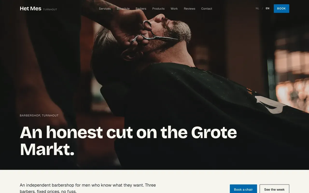 Barbershop site by ovrick