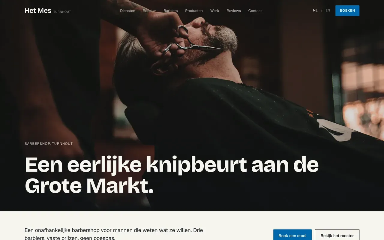 Barbierswebsite van ovrick