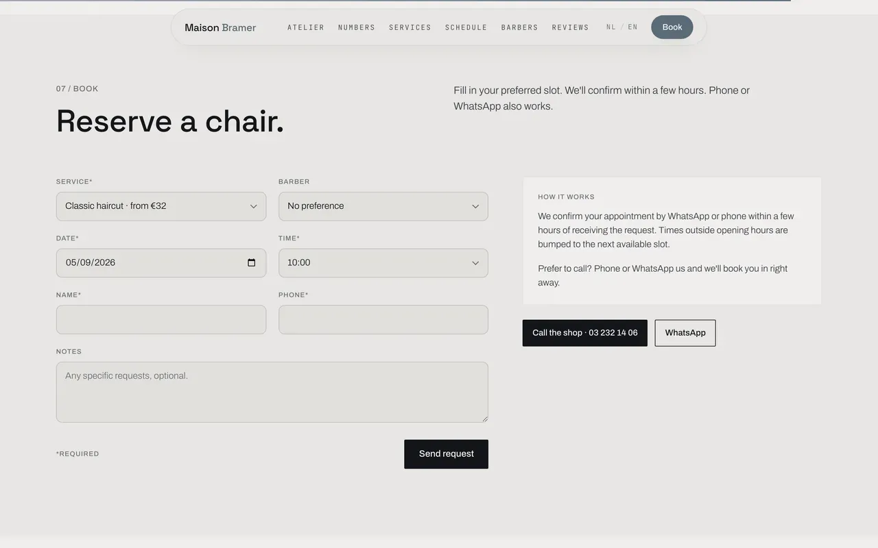 The step that turns a visitor into a customer.