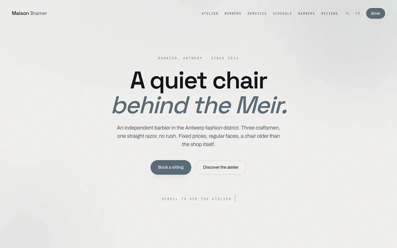 Bramer site scroll animation by ovrick