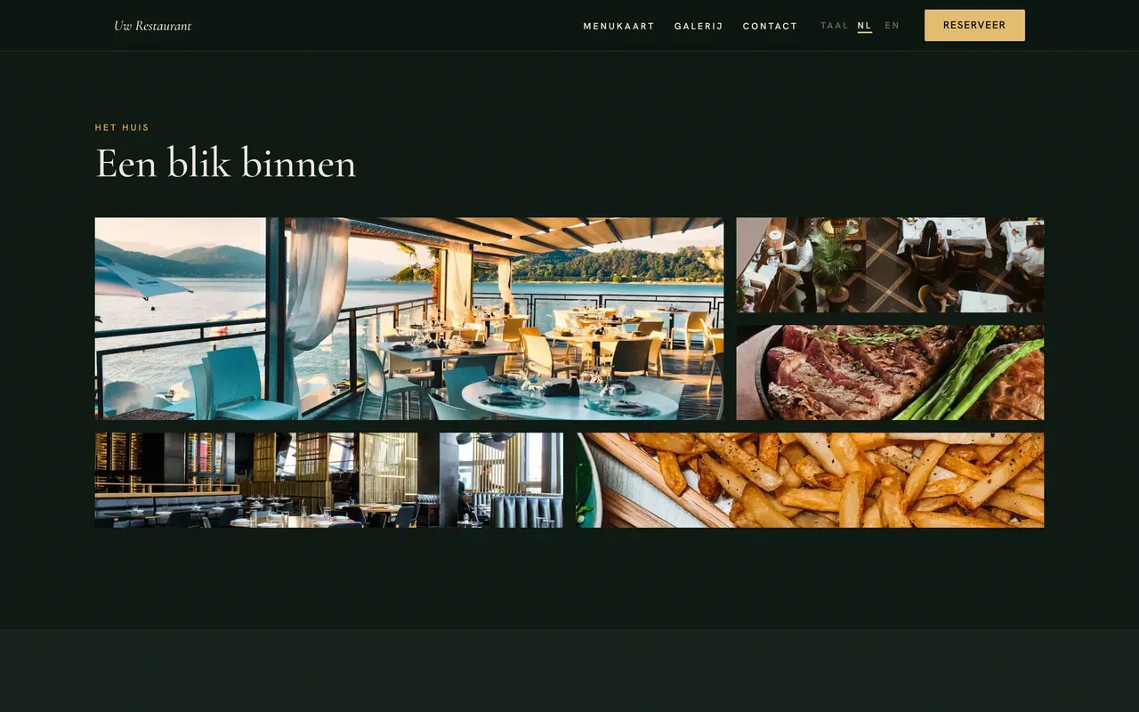 De ruimte, het werk, de sfeer.