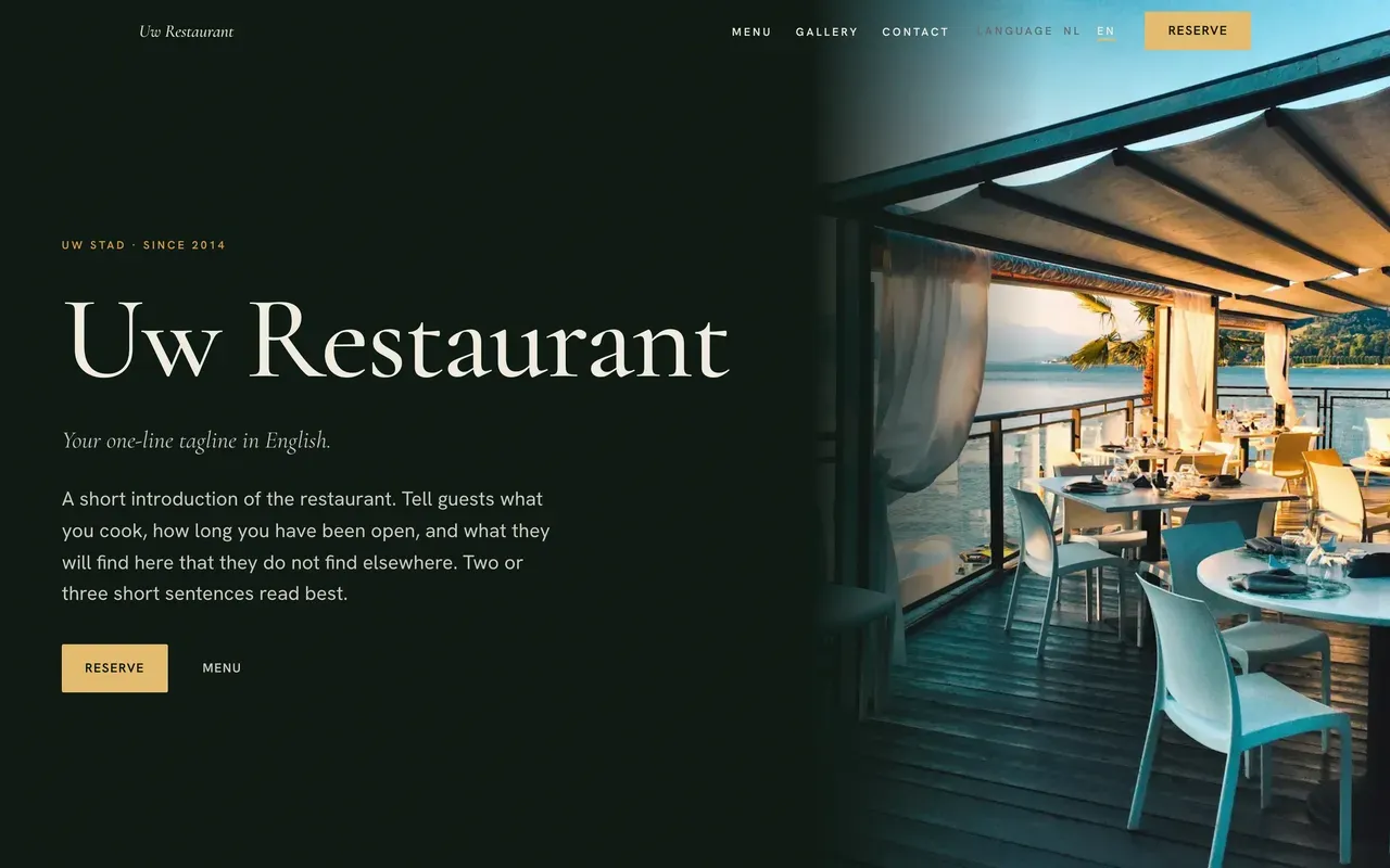 Restaurant site by ovrick