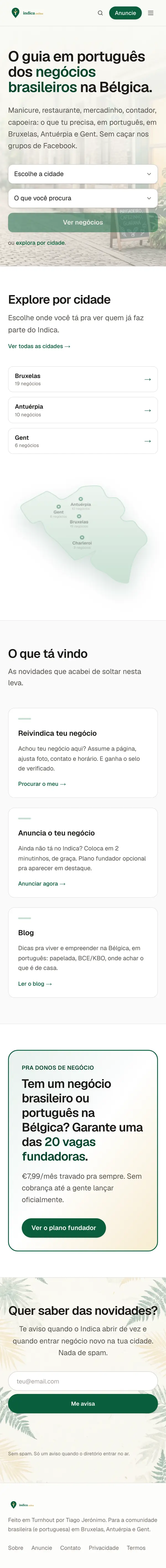 Indica Online mobile preview