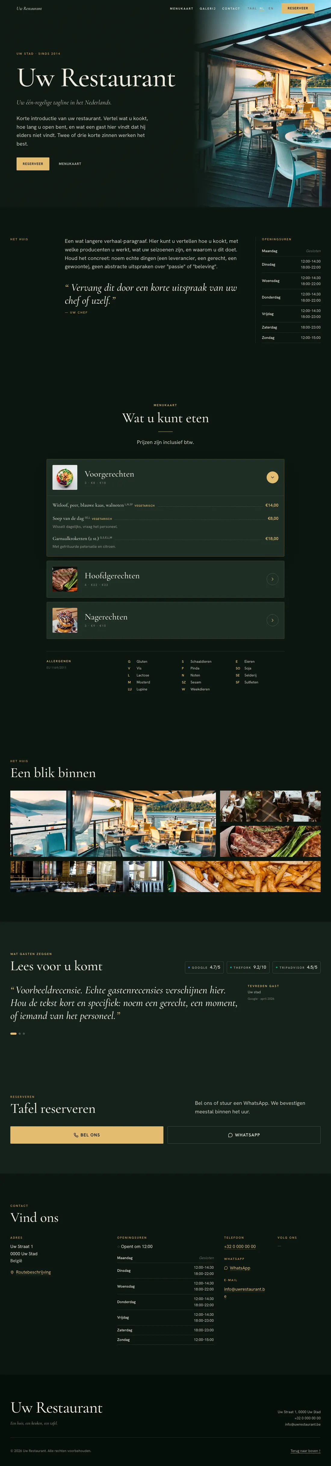 Restaurant site by ovrick